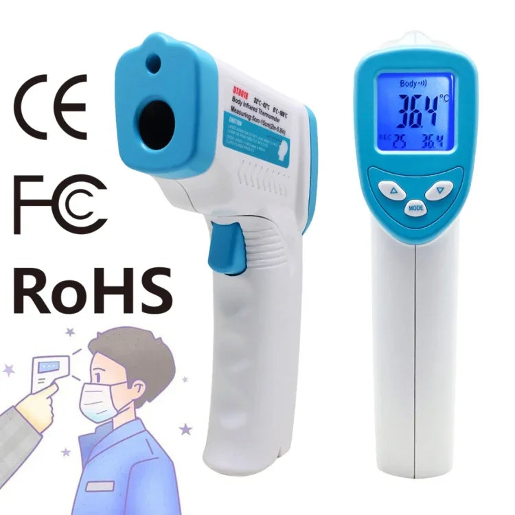 DT8018 Berührungsloses Infrarot-Stirnthermometer, Temperaturbereich: 32,0 °C - 42,5 °C, XE-805B