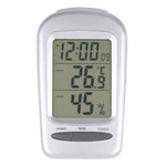 LCD Digitales Tisch-Innenraumthermometer mit Hygrometer, Datum/Uhrzeit/Frostwarnung, W240