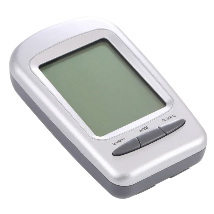 LCD Digitales Tisch-Innenraumthermometer mit Hygrometer, Datum/Uhrzeit/Frostwarnung, W240