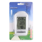 LCD Digitales Tisch-Innenraumthermometer mit Hygrometer, Datum/Uhrzeit/Frostwarnung, W240