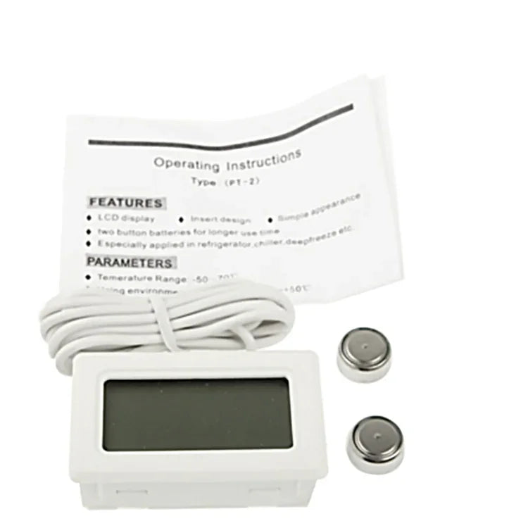 Mini-LCD-Digital-Thermometer für den Innenbereich, Weiß, LCD-Thermometer