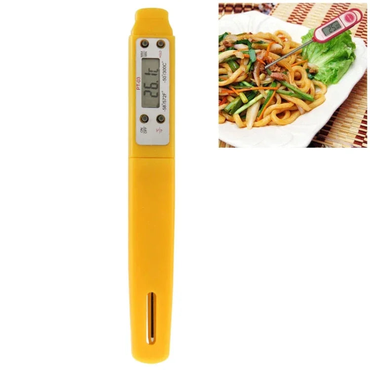 LCD Digitales Lebensmittelthermometer, Temperaturbereich: -50 bis 300 Grad Celsius, Lebensmittelthermometer