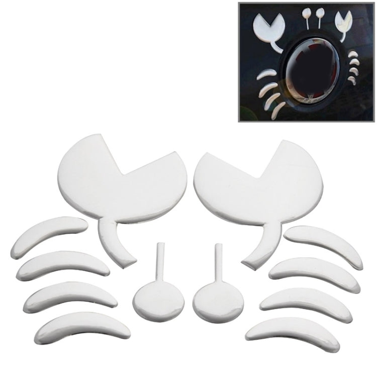 3D Car Sticker, Wings Pattern (Size: 15.7cm x 5.5cm), Demon Pattern (Size: 15cm x 5.5cm), Crab Pattern (Size: 10cm x 8cm), Angel Wings (Size: 16cm x 5.5cm), Rose Pattern (Size: 10.5cm x 8cm), Footprint Pattern (Size: 7cm x 6cm)