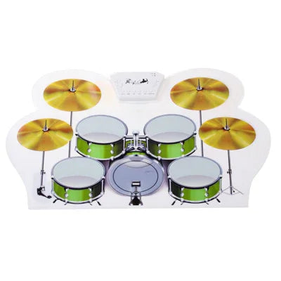 MD-1008 USB 2.0 MIDI Soft Roll-Up Drum Kit, Größe: 46 x 31 cm, Elektronisches Schlagzeug MD-1008