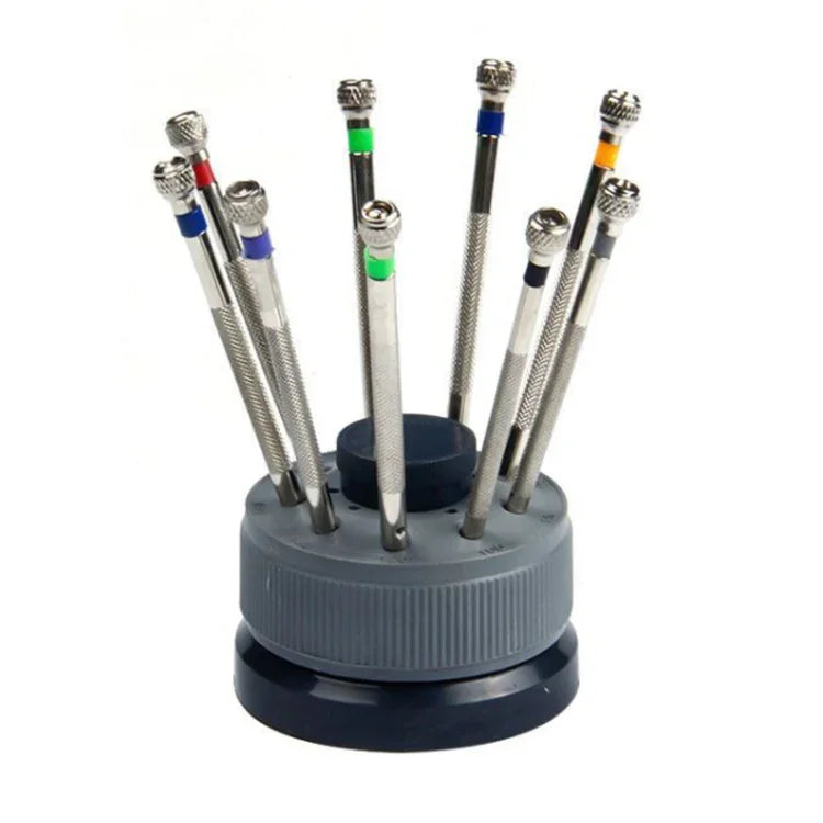 9 PCS 0.5mm-2.5mm Watch Repair Screwdriver Tools Set Kit, 9 in 1