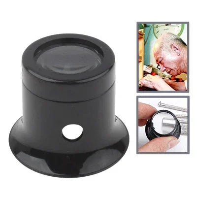 Uhrmacherlupe aus Polycarbonat, 3x Vergrößerung / Loupe Vergrößerungsglas, Uhrenlupe