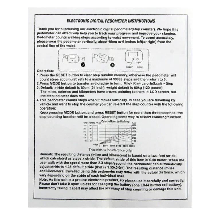 Multifunktions-Digital-Elektronik-Schrittzähler, Schrittzähler