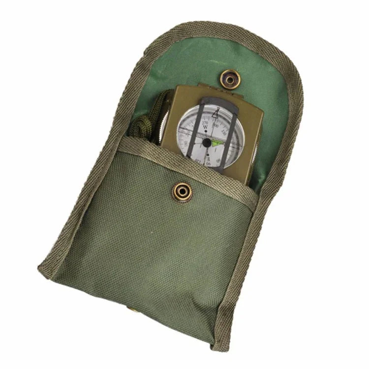 GoldGood DC60-2A Outdoor Multifunktions-Militär-Reise-Geologie-Taschen-Prismen-Kompass mit Leuchtanzeige (Armeegrün), DC60