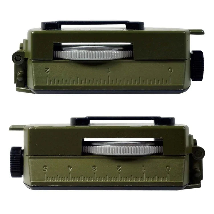 GoldGood DC60-2A Outdoor Multifunktions-Militär-Reise-Geologie-Taschen-Prismen-Kompass mit Leuchtanzeige (Armeegrün), DC60