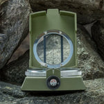 GoldGood DC60-2A Outdoor Multifunktions-Militär-Reise-Geologie-Taschen-Prismen-Kompass mit Leuchtanzeige (Armeegrün), DC60