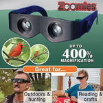 Zoomies 400% Vergrößerung Stirnlupe Brillenglas Teleskop, 4X