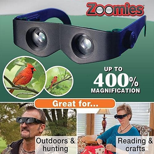 Zoomies 400% Vergrößerung Stirnlupe Brillenglas Teleskop, 4X