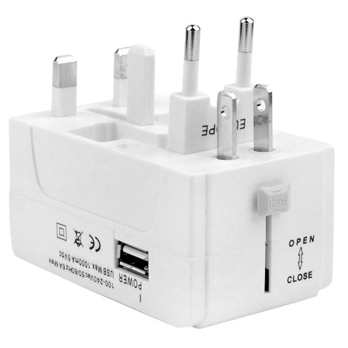 933L 4 in 1 (EU + UK + AU + US Stecker) Universeller USB-Ladegerät-Reiseadapter
