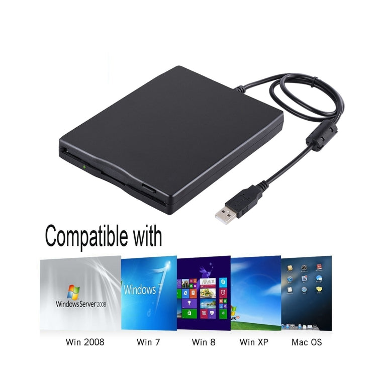 3,5 Zoll 1,44MB FDD tragbares USB externes Diskettenlaufwerk für Laptop, Desktop