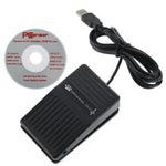 USB-Fußpedal-Steuerschalter, Gamepad-Tastatur-Adapter für Computer, 1 Fußschalter