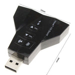 2.1-Kanal USB-Soundadapter (Doppeltes USB-Mikrofon, Doppeltes USB-Headset)