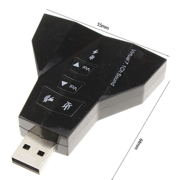 2.1-Kanal USB-Soundadapter (Doppeltes USB-Mikrofon, Doppeltes USB-Headset)