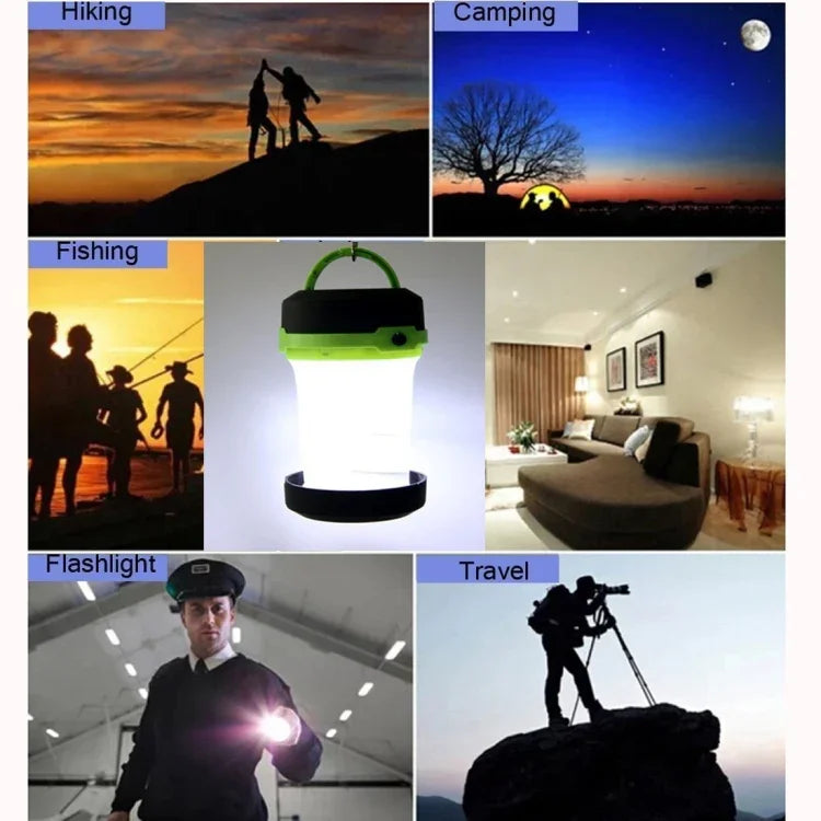 Einziehbare LED-3-Modus-Laternenzeltlampe