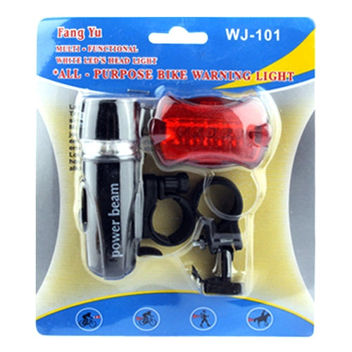 5 LED Wasserfeste Fahrrad-Frontleuchte + Rücklicht-Sicherheitsblitz, Fahrrad-Frontleuchte + Rücklicht-Sicherheitsblitz