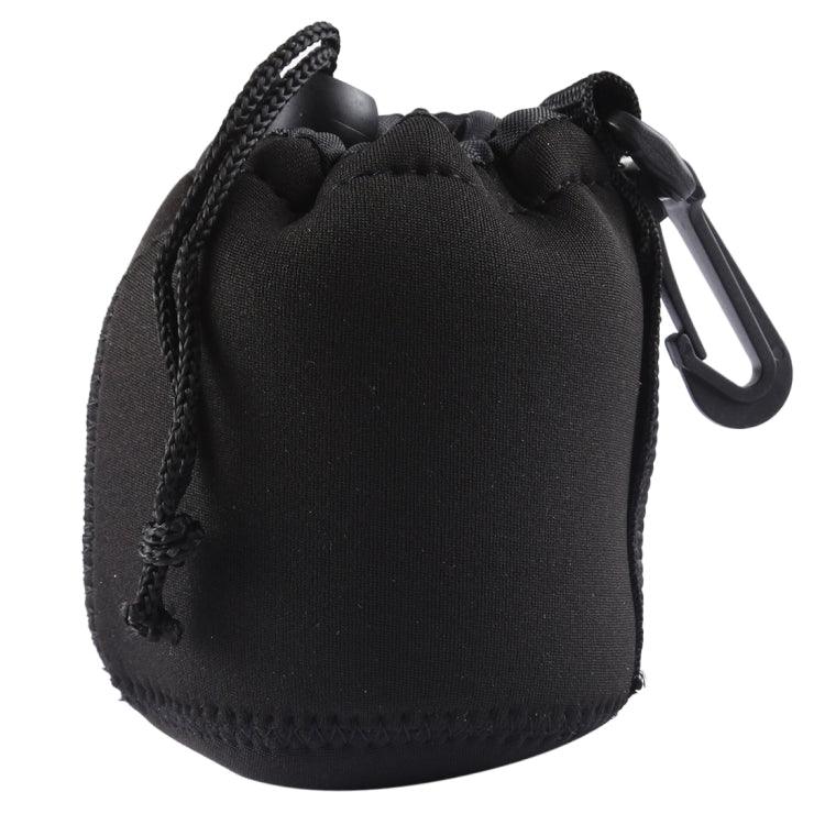 Neopren-Tragetasche für SLR-Kameraobjektive mit Karabinerhaken, Größe: 8 x 10 cm