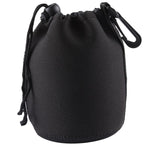 Neopren-Tragetasche für SLR-Kameraobjektive mit Karabinerhaken, Größe: 10 x 14 cm