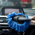 KANEED SL-915 Car Dash Duster Washable Microfiber Interior and Exterior Surface Cleaner Wax Treated Professional Detailing Tool, Size: 34 x 19cm, Surface Cleaner, UK Stock Surface Cleaner, US Stock Surface Cleaner, Surface Cleaner Blue