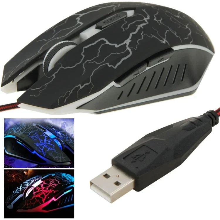 Kabelgebundene optische Magic Gaming-Maus mit USB 6D für Computer, PC und Laptop, USB 6D