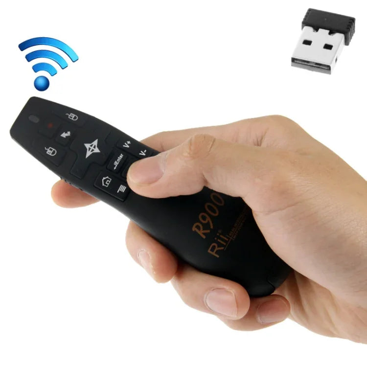 2,4-GHz-Funk-Präsentationslaserpointer Fly Mouse Rii Professional Air Mouse R900 für HTPC / Android TV Box / PS3 / Xbox 360 / Tablet-PC (K14 R900), K14 R900