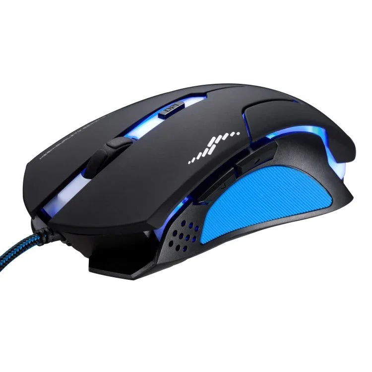 T7 Kabelgebundene optische Gaming-USB-Maus mit 3 wählbaren Farben, 1200 DPI, 1600 DPI und 2400 DPI