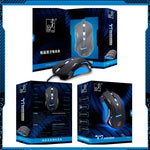 T7 Kabelgebundene optische Gaming-USB-Maus mit 3 wählbaren Farben, 1200 DPI, 1600 DPI und 2400 DPI
