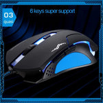 T7 Kabelgebundene optische Gaming-USB-Maus mit 3 wählbaren Farben, 1200 DPI, 1600 DPI und 2400 DPI