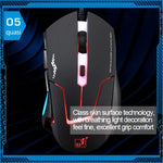 T7 Kabelgebundene optische Gaming-USB-Maus mit 3 wählbaren Farben, 1200 DPI, 1600 DPI und 2400 DPI