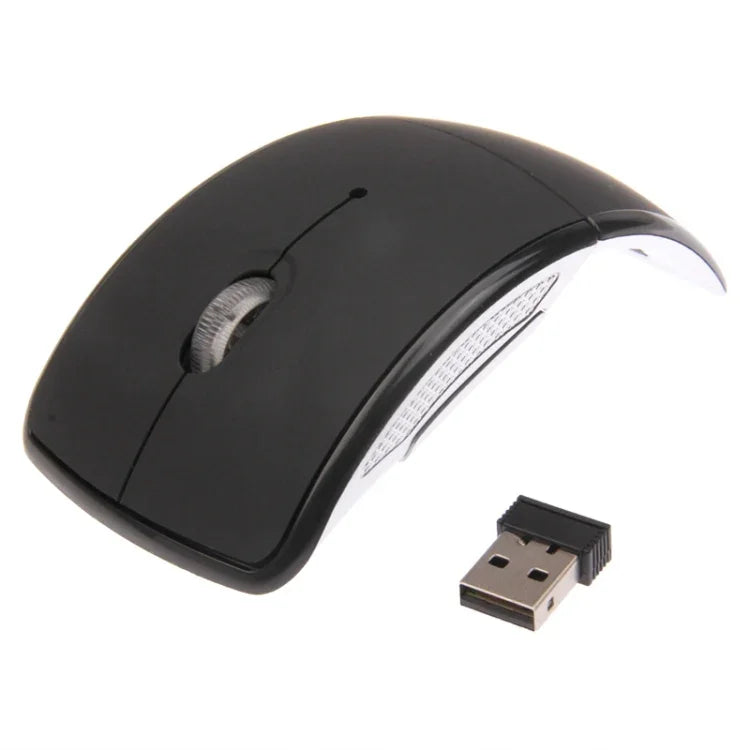 Kabellose optische Maus mit 2,4 GHz, 800-1200-1600 dpi, Snap-in-Transceiver, faltbar, 2,4 GHz (Schwarz), 2,4 GHz (Rot)