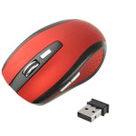 2,4 GHz kabellose optische 6D-Maus mit 800–1600 DPI, USB-Mini-Empfänger, Plug &amp; Play, Reichweite bis zu 10 Meter