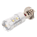 H1 50W 750LM 6500K White Light 10-3535-LEDs Car Foglight , Constant Current , DC12-24V, H1