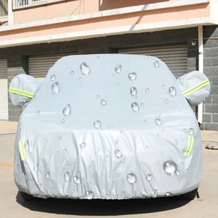 PEVA Anti-Staub Wasserdichte Sonnenschutz Heckklappen-Autoabdeckung mit Warnstreifen, 199 Zoll (XXL)