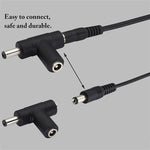2A 5,5 x 2,1mm DC Netzadapter Stecker Spiralkabel Autoladegerät, Länge: 40-140cm, 5,5 x 2,1mm
