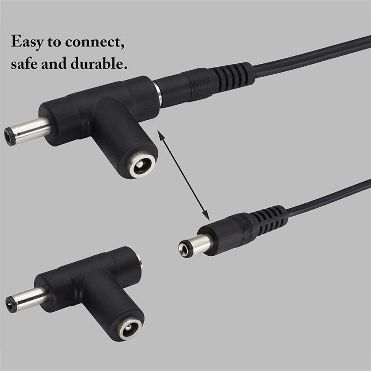 2A 5,5 x 2,1mm DC Netzadapter Stecker Spiralkabel Autoladegerät, Länge: 40-140cm, 5,5 x 2,1mm
