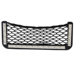 Car Net Pockets 20cm x 8cm Automotive Storage String Bag with Adhesive, 20 x 8cm