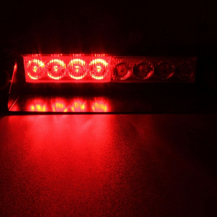 8W 800LM 8-LED 3-Modes Adjustable Angle Car Strobe Flash Dash Emergency Light Warning Lamp with Suckers, DC 12V, White + Red, White + Yellow, Red + Blue, Blue, Red, White, Yellow