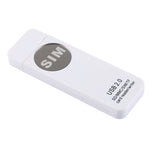 USB Universeller Kartenleser, Unterstützt SD / MMC / SIM / TF Karte, Weiß
