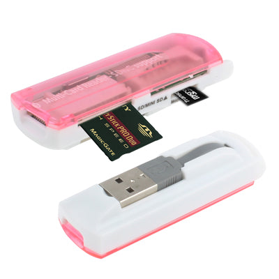 USB 2.0 Multi-Kartenleser, Unterstützt SD/MMC, MS, TF, M2 Karte