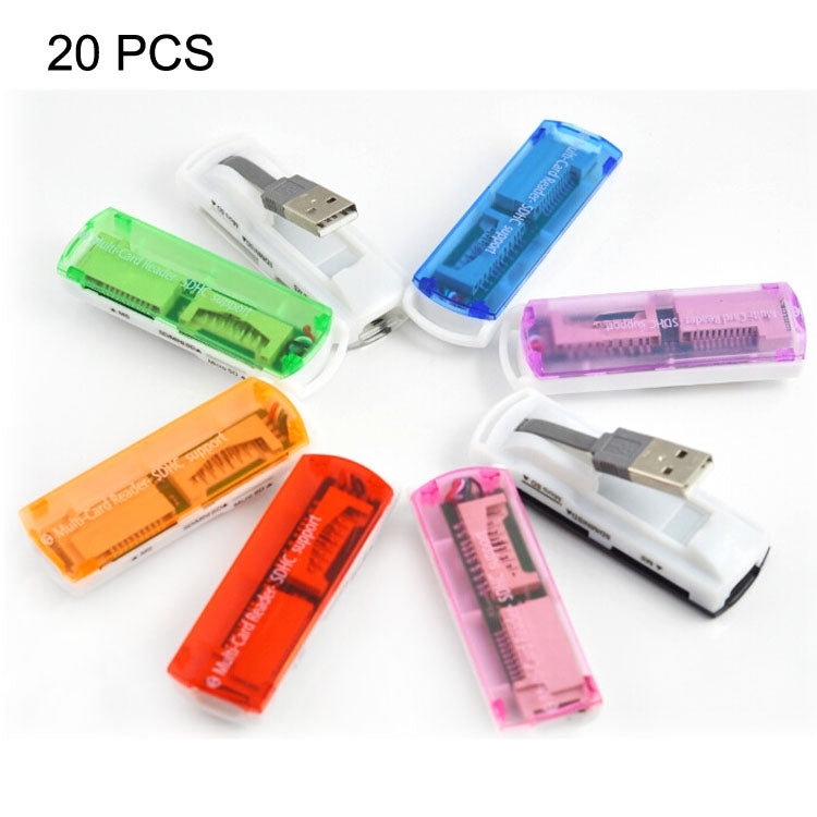 USB 2.0 Multi-Kartenleser, Unterstützt SD/MMC, MS, TF, M2 Karte