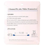 2 Stück 1-Kanal passiver Video-Balun UTP BNC Cat5 Transceiver, X202E