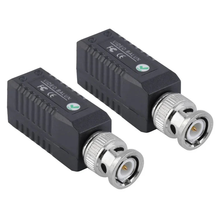2 Stück CCTV Twisted BNC Single Channel Passive Video Balun Transceiver, 203A
