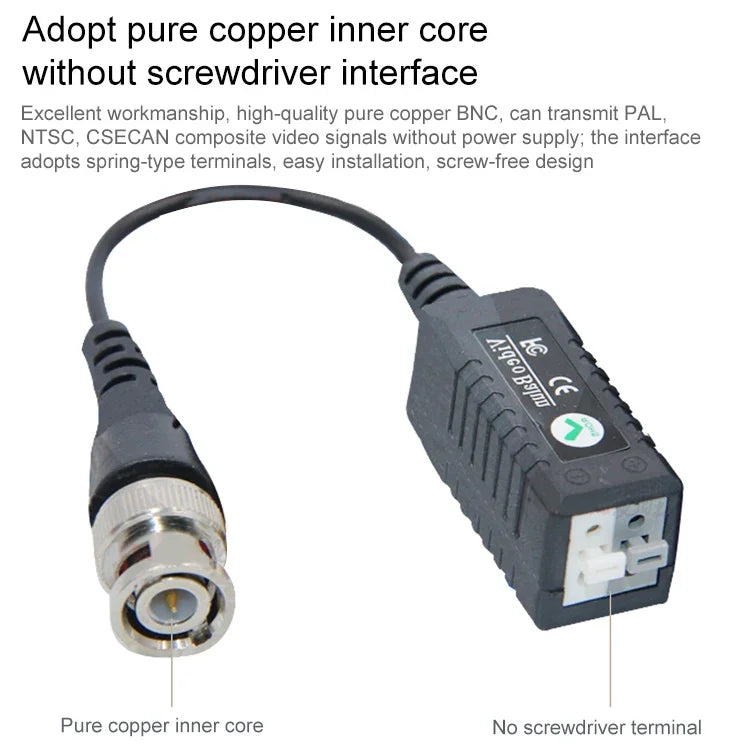 CCTV-Videotransceiver über verdrillte Adernpaare, passiver UTP-Videotransceiver, 103C