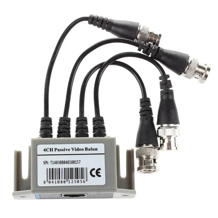 4-Kanal-Video (BNC) auf UTP (RJ45) Video-Balun