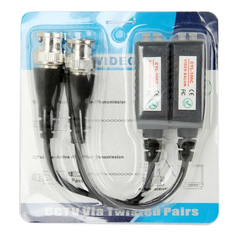 2 Stück CYL-106C Einkanal-Passiv-Video-Balun, CYL-106C