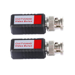 2 Stück HD 202E Erweiterte Version Koaxial CVI/TVI/AHD 1-Kanal Passiver Transceiver Video Balun, 202E
