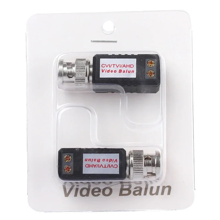 2 Stück HD 202E Erweiterte Version Koaxial CVI/TVI/AHD 1-Kanal Passiver Transceiver Video Balun, 202E